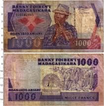 Продать Банкноты Мадагаскар 1000 франков 1987 