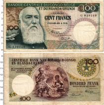 Продать Банкноты Бельгийское Конго 100 франков 1956 