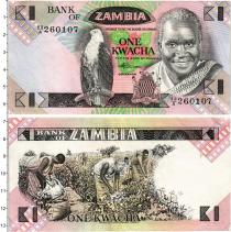Продать Банкноты Замбия 1 квача 1986 