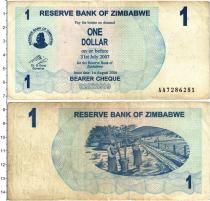 Продать Банкноты Зимбабве 1 доллар 2006 