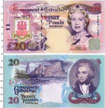 Продать Банкноты Гибралтар 20 фунтов 1996 