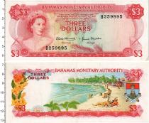 Продать Банкноты Багамские острова 3 доллара 1968 