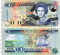 Продать Банкноты Карибы 10 долларов 2000 