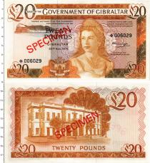 Продать Банкноты Гибралтар 20 фунтов 1975 