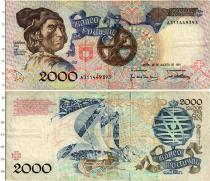 Продать Банкноты Португалия 2000 эскудо 1991 