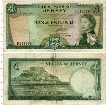 Продать Банкноты Остров Джерси 1 фунт 1963 