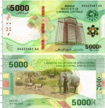 Продать Банкноты Центральная Африка 5000 франков 2020 