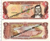 Продать Банкноты Доминиканская республика 5 песо 1993 