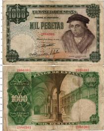 Продать Банкноты Испания 1000 песет 1946 