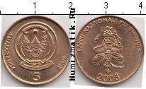 Продать Монеты Руанда 5 франков 2003 сталь покрытая латунью