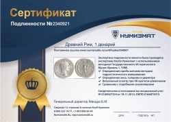 монета - древний рим 1 денарий - подробная информация фото 1