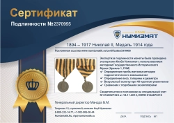 монета - 1894 – 1917 николай ii медаль - подробная информация фото 1