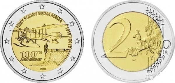 Фото Памятные монеты Маль