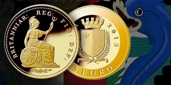 Фото Золотая монета Мальт