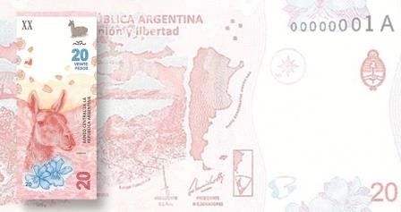 Фото На банкноте Аргентин