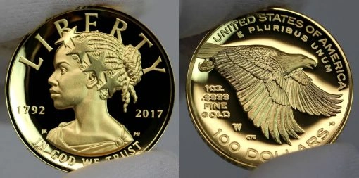Фото Золотая монета Либер