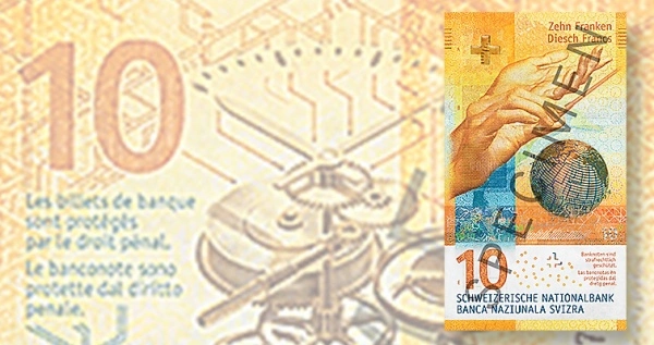 Фото Банкнота Швейцарии л