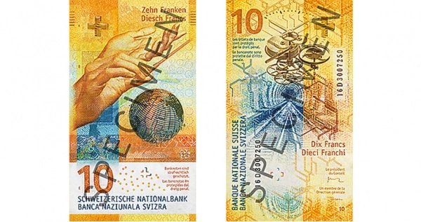 Фото Банкнота Швейцарии л