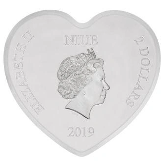 Фото Монета в форме сердц