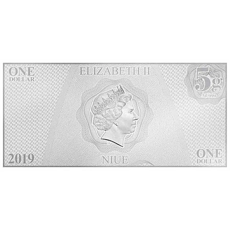 Фото Серебряная банкнота 