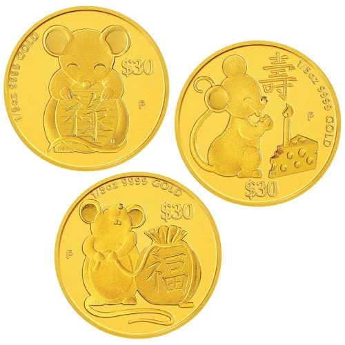 Фото Три золотые монеты «