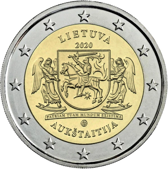 Фото 2 евро Литвы 2020 го