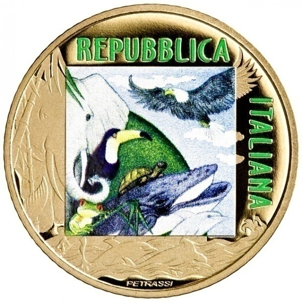 Фото 5 евро Италии: тигр 