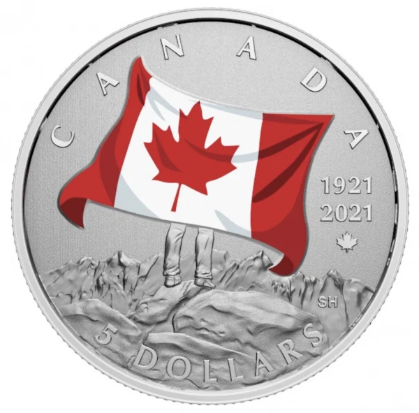 Фото Цветной флаг Канады 