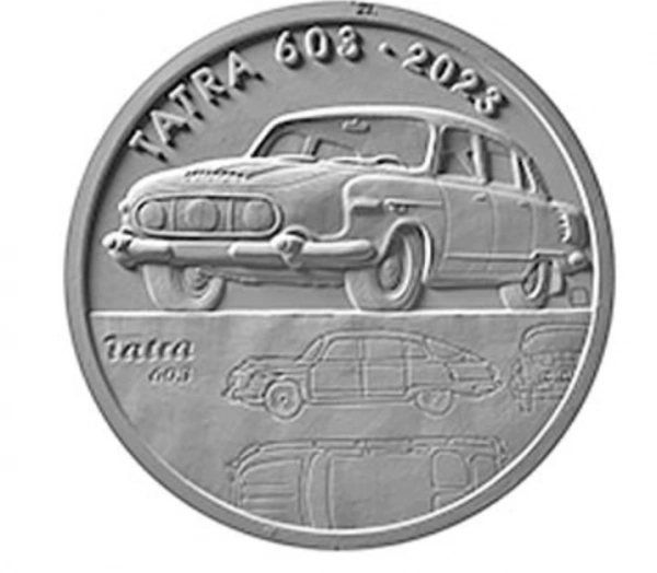 Фото Татра 603 на монете 