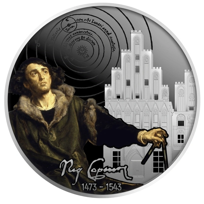 Картина Яна Матейко с Коперником на 500 франках КФА