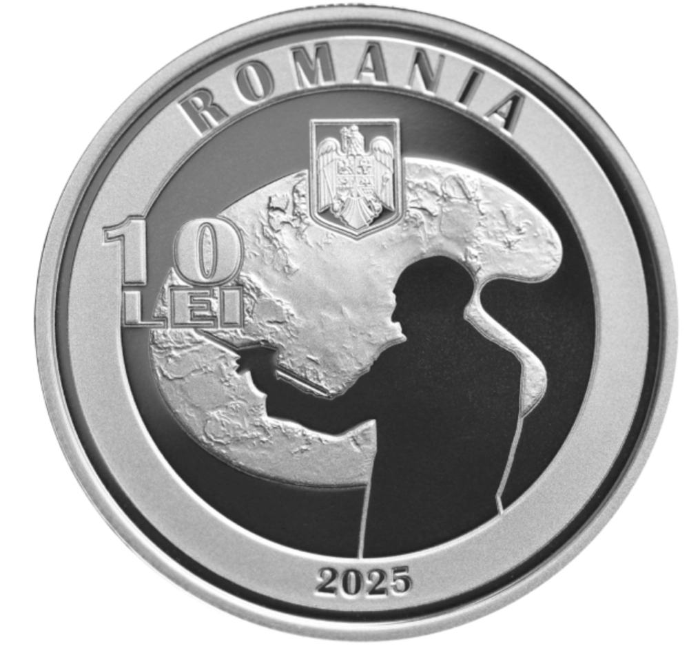 Изображение Художник Камил Рессу на 10 леях Фото Художник Камил Рессу