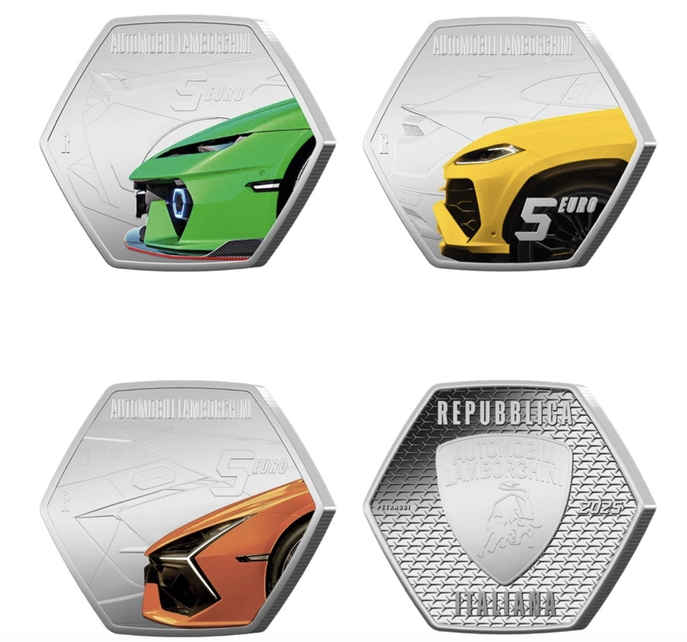 Изображение Lamborghini на 5 и 50 евро Фото Lamborghini на 5 и 5