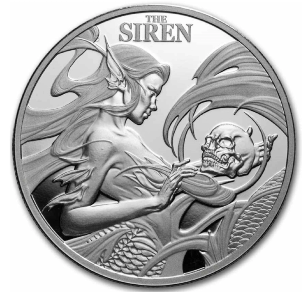 Изображение Русалка на 1 долларе Фото Русалка на 1 долларе