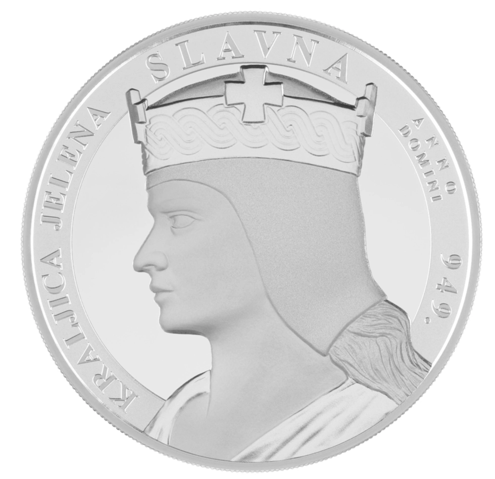 Изображение Королева Елена Задарская на пяти монетах Фото Королева Елена Задар