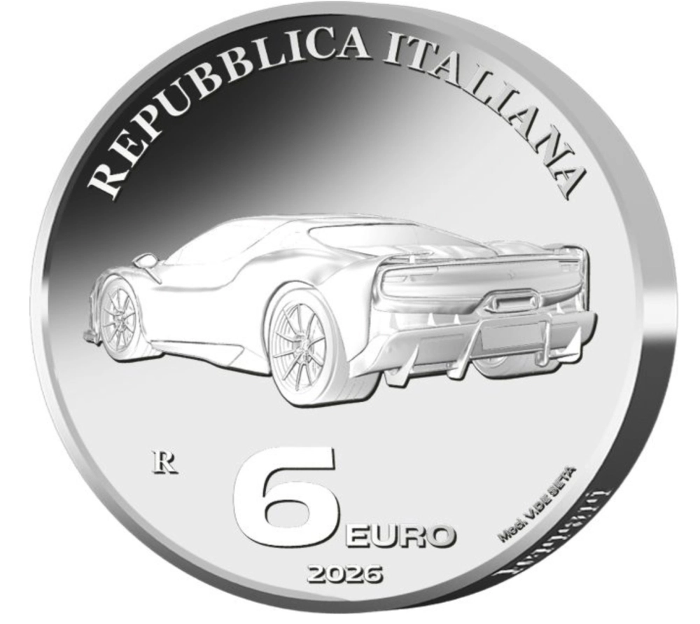 Изображение 6 и 100 евро с автомобилями Ferrari Фото 6 и 100 евро с автом