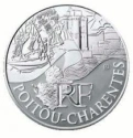 Читать новость нумизматики - Регион Пуату Шаранта на монете 10 евро.