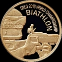 Читать новость нумизматики - Белоруссия представляла золотую монету «ЧМ-2016 по биатлону в Осло»