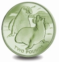 Читать новость нумизматики - Морской слон появился на коллекционных монетах Pobjoy из цветного титана