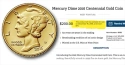 Читать новость нумизматики - Золотые монеты США Mercury Dime 2016 снова в продаже