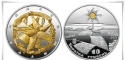 Читать новость нумизматики - Монеты с позолотой «Колесо жизни» выпущены в Украине