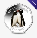 Читать новость нумизматики - Парочка пингвинов Генту украсила цветные монеты
