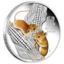 Читать новость нумизматики - Цветные мышки на серебряной монете