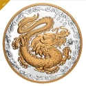 Читать новость нумизматики - Счастливый дракон украсил позолоченную монету