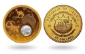 Читать новость нумизматики - Австралийский Опал на золотой монете 25 долларов Либерии