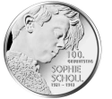 Читать новость нумизматики - Серебряные 20 евро «100 лет Софи Магдалены Шолль» Германии 