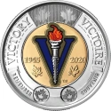 Читать новость нумизматики - 75 лет окончания Второй мировой войны на 2 долларах Канады 