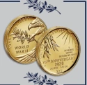 Читать новость нумизматики - США представляет монеты и медали в честь 75-летия окончания Второй мировой войны