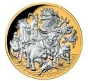 Читать новость нумизматики - Мега-монеты из серебра в золоте на тему Лунного календаря