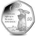 Читать новость нумизматики - «Люблю тебя до Луны и обратно…» - зайцы на 50 пенсах Гибралтара
