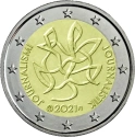 Читать новость нумизматики - Журналистика на 2 евро 2021 года. Финляндия чествует свободу прессы